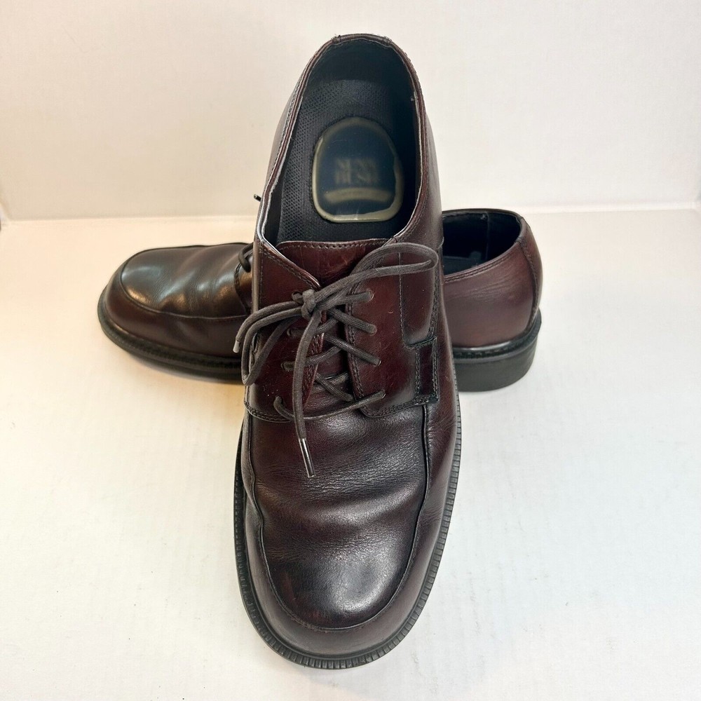NUNN BUSH BROWN LEATHER COMFORT GEL WALKING SHOES SIZE 10 1/2 M
